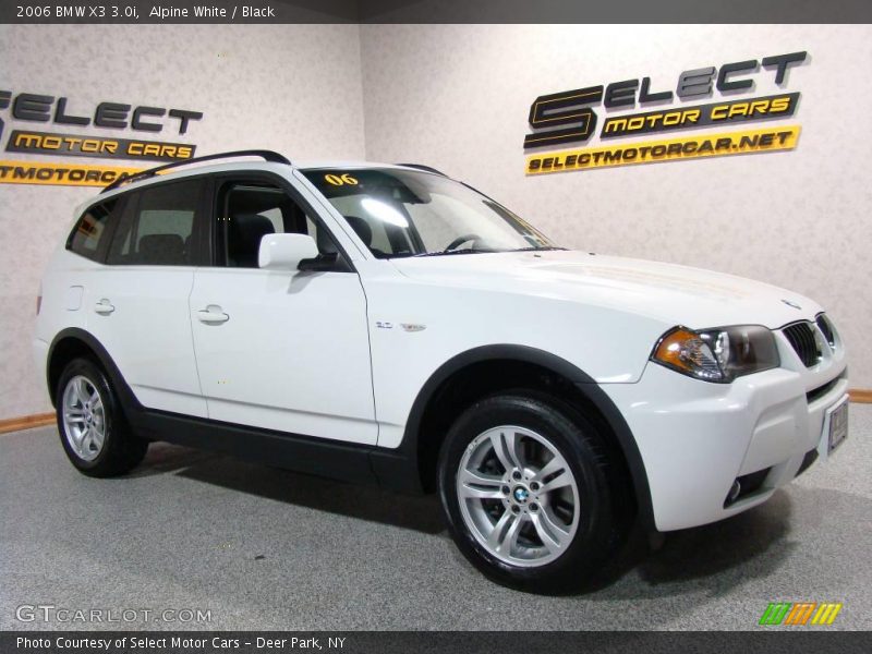 Alpine White / Black 2006 BMW X3 3.0i
