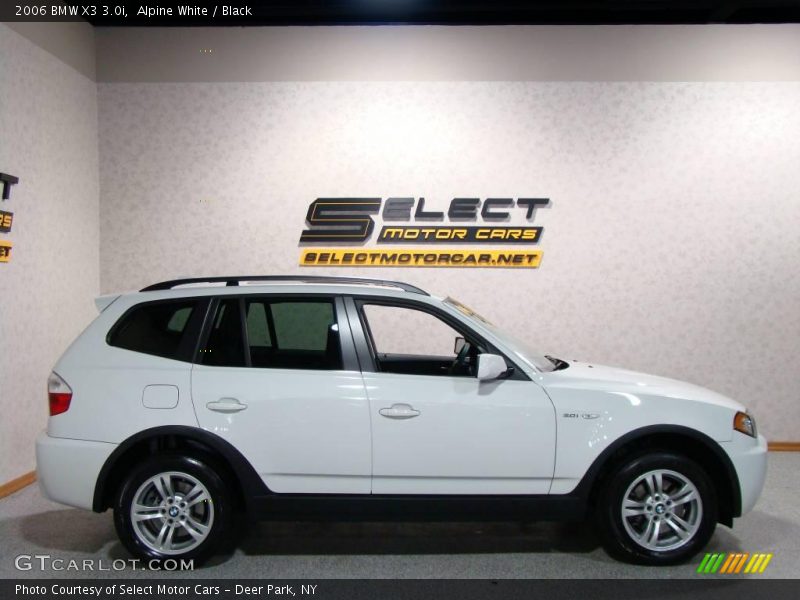 Alpine White / Black 2006 BMW X3 3.0i