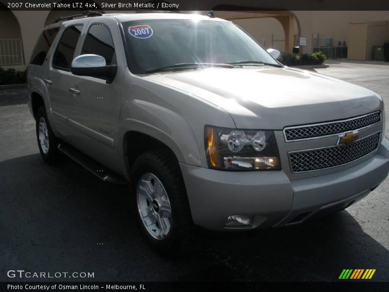 Silver Birch Metallic / Ebony 2007 Chevrolet Tahoe LTZ 4x4
