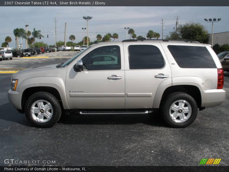 Silver Birch Metallic / Ebony 2007 Chevrolet Tahoe LTZ 4x4
