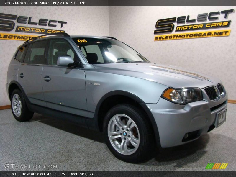 Silver Grey Metallic / Black 2006 BMW X3 3.0i