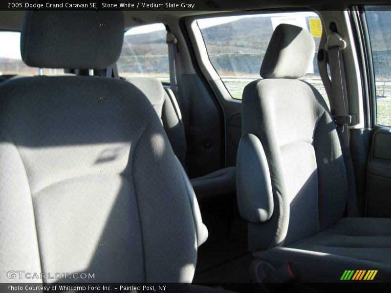 Stone White / Medium Slate Gray 2005 Dodge Grand Caravan SE