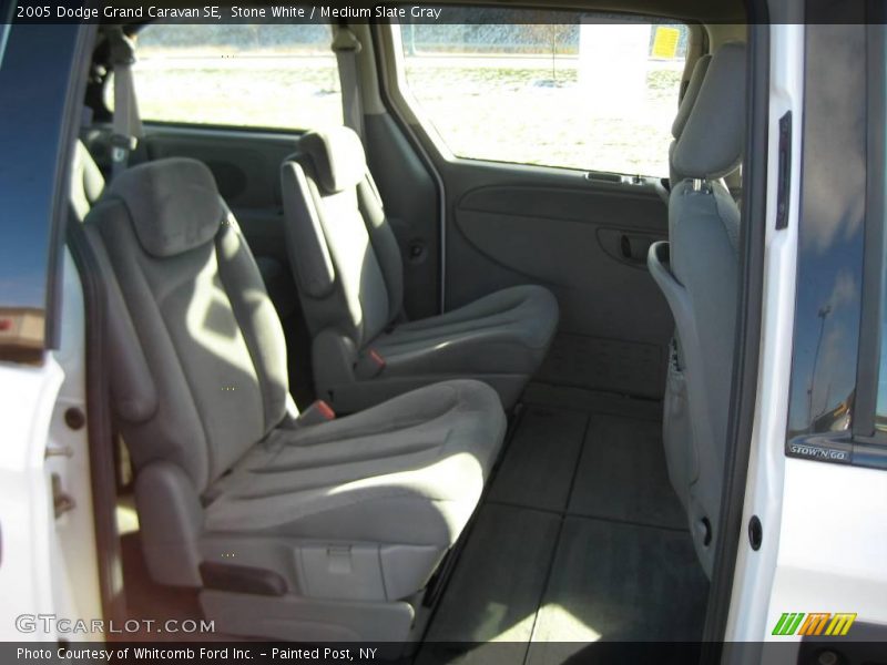 Stone White / Medium Slate Gray 2005 Dodge Grand Caravan SE