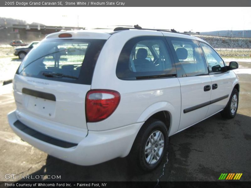 Stone White / Medium Slate Gray 2005 Dodge Grand Caravan SE