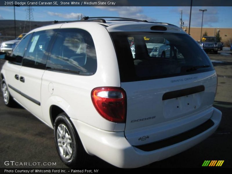 Stone White / Medium Slate Gray 2005 Dodge Grand Caravan SE