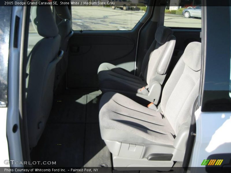 Stone White / Medium Slate Gray 2005 Dodge Grand Caravan SE