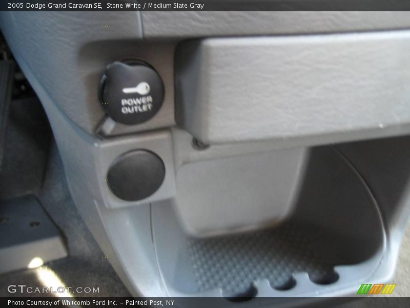 Stone White / Medium Slate Gray 2005 Dodge Grand Caravan SE
