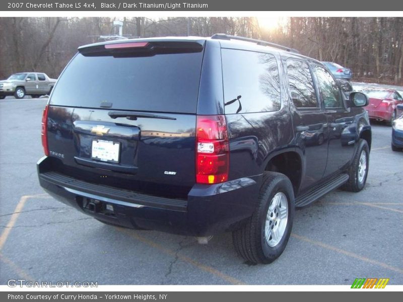 Black / Dark Titanium/Light Titanium 2007 Chevrolet Tahoe LS 4x4
