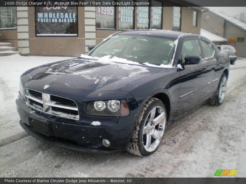 Midnight Blue Pearl / Dark Slate Gray/Light Graystone 2006 Dodge Charger R/T