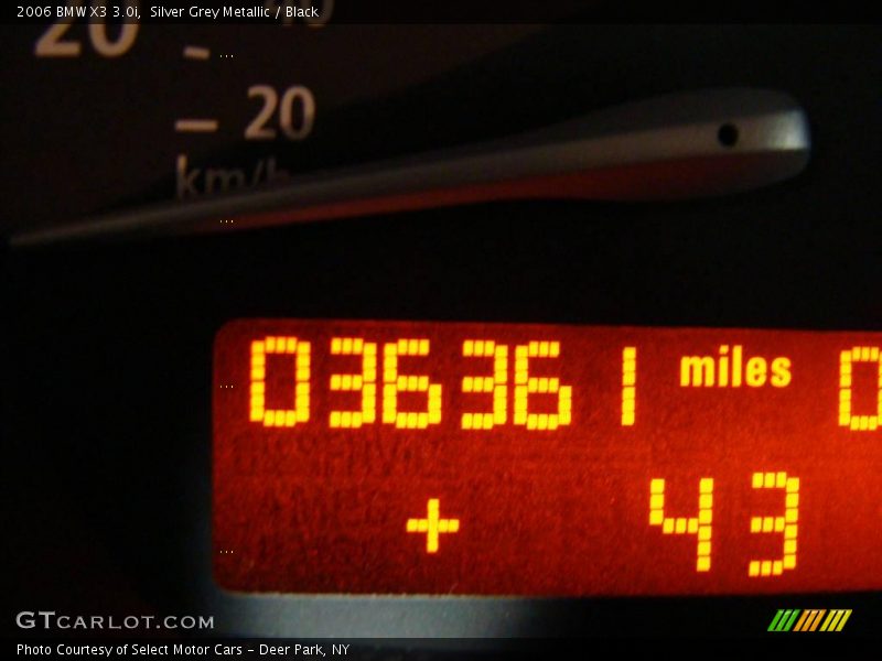 Silver Grey Metallic / Black 2006 BMW X3 3.0i