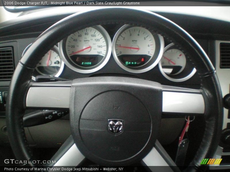 Midnight Blue Pearl / Dark Slate Gray/Light Graystone 2006 Dodge Charger R/T