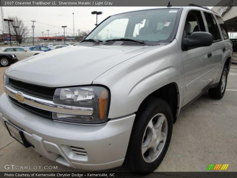 Silverstone Metallic / Light Gray 2007 Chevrolet TrailBlazer LS