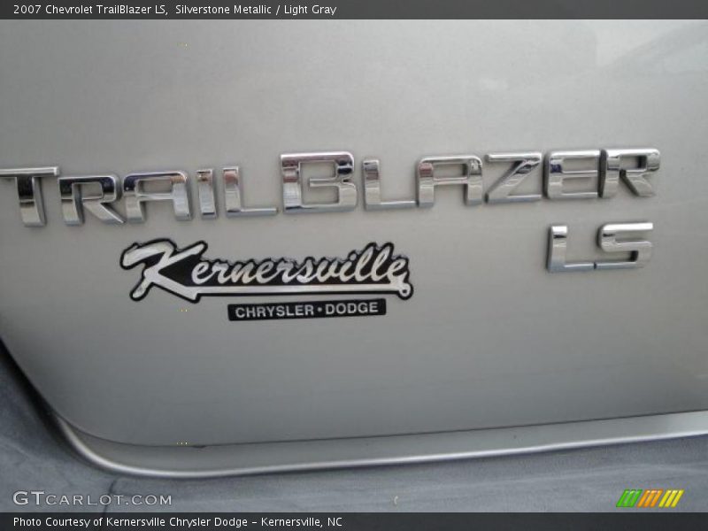 Silverstone Metallic / Light Gray 2007 Chevrolet TrailBlazer LS