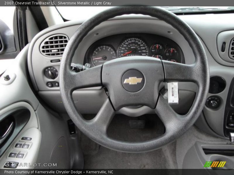 Silverstone Metallic / Light Gray 2007 Chevrolet TrailBlazer LS