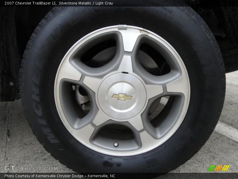 Silverstone Metallic / Light Gray 2007 Chevrolet TrailBlazer LS