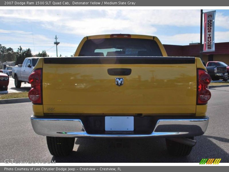 Detonator Yellow / Medium Slate Gray 2007 Dodge Ram 1500 SLT Quad Cab