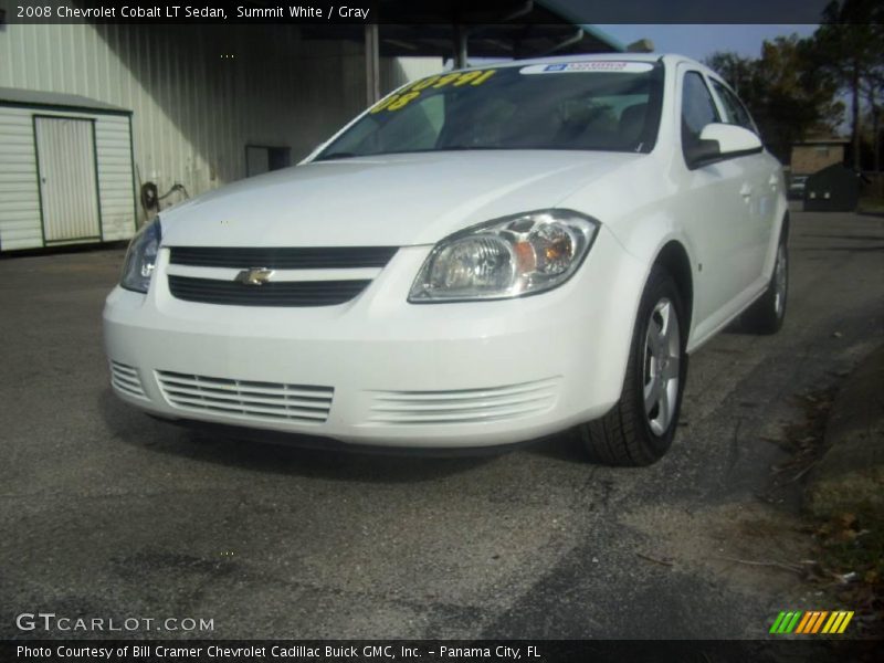 Summit White / Gray 2008 Chevrolet Cobalt LT Sedan