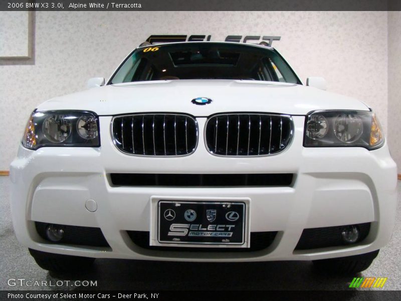 Alpine White / Terracotta 2006 BMW X3 3.0i