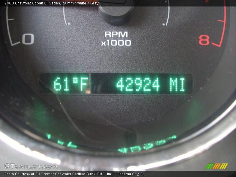 Summit White / Gray 2008 Chevrolet Cobalt LT Sedan
