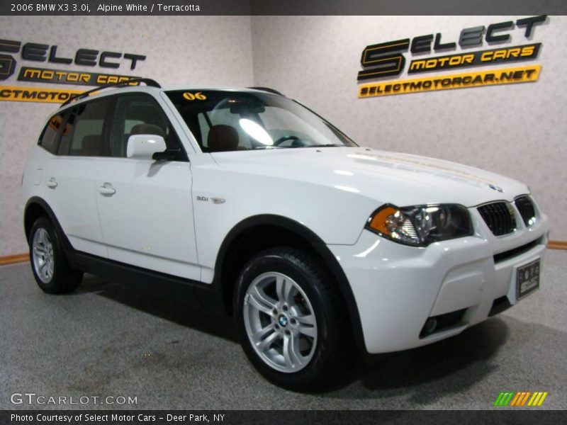 Alpine White / Terracotta 2006 BMW X3 3.0i