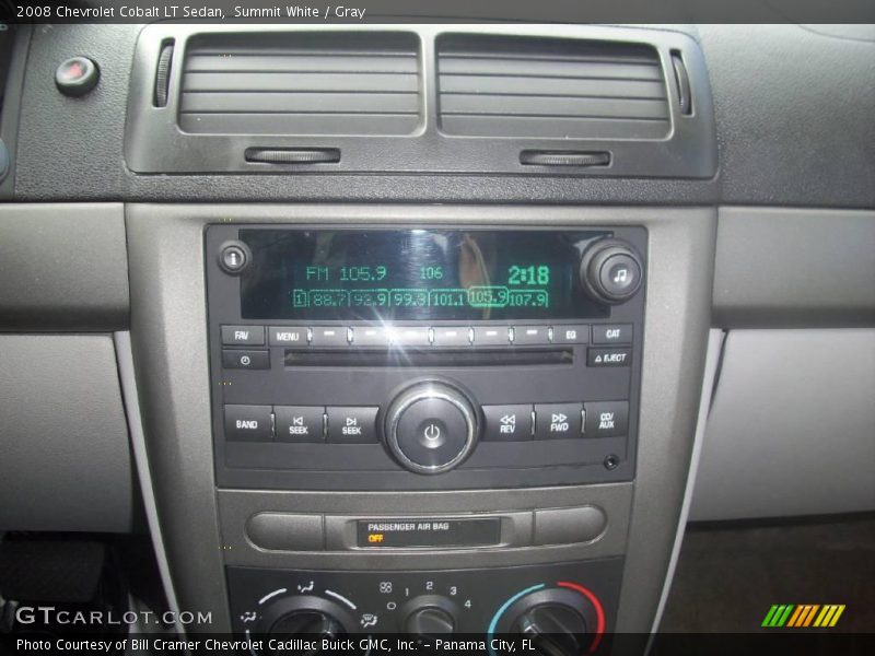 Summit White / Gray 2008 Chevrolet Cobalt LT Sedan