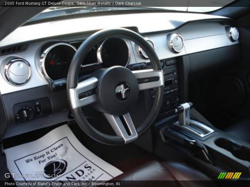 Satin Silver Metallic / Dark Charcoal 2005 Ford Mustang GT Deluxe Coupe