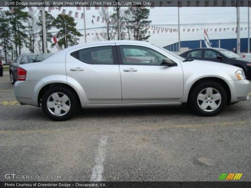 Bright Silver Metallic / Dark Slate Gray/Light Slate Gray 2008 Dodge Avenger SE
