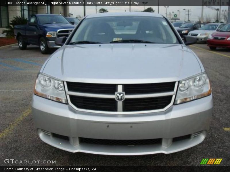 Bright Silver Metallic / Dark Slate Gray/Light Slate Gray 2008 Dodge Avenger SE