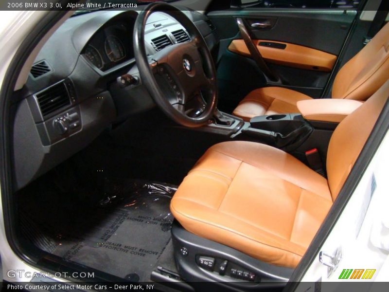 Alpine White / Terracotta 2006 BMW X3 3.0i