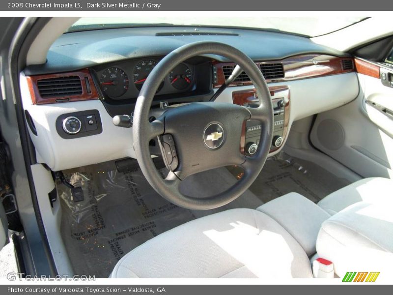 Dark Silver Metallic / Gray 2008 Chevrolet Impala LS