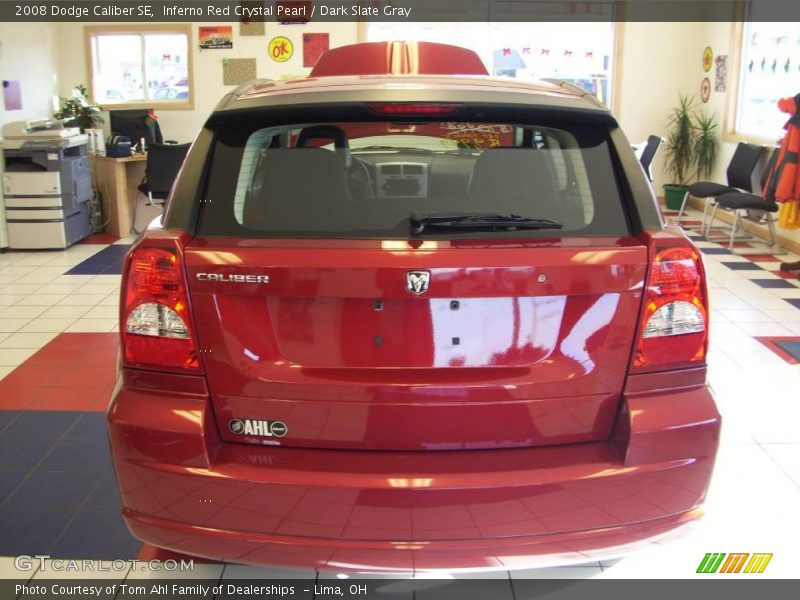 Inferno Red Crystal Pearl / Dark Slate Gray 2008 Dodge Caliber SE