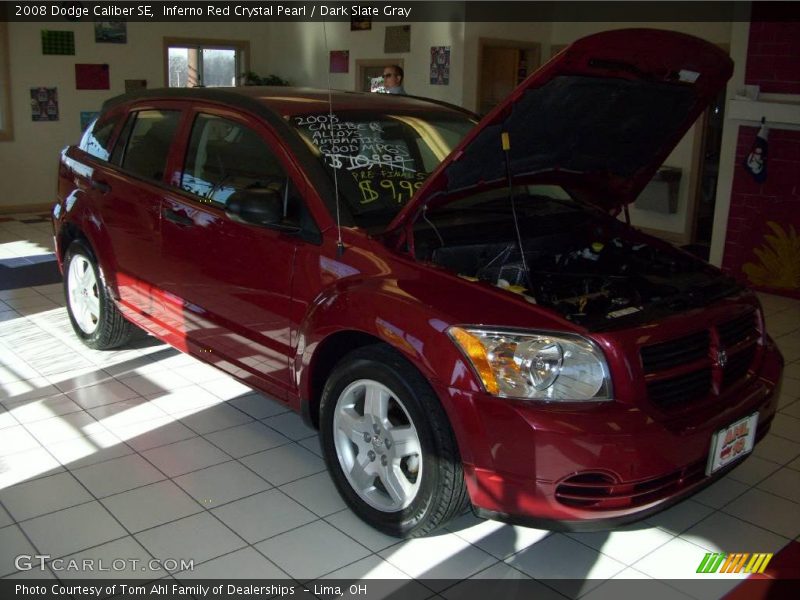 Inferno Red Crystal Pearl / Dark Slate Gray 2008 Dodge Caliber SE