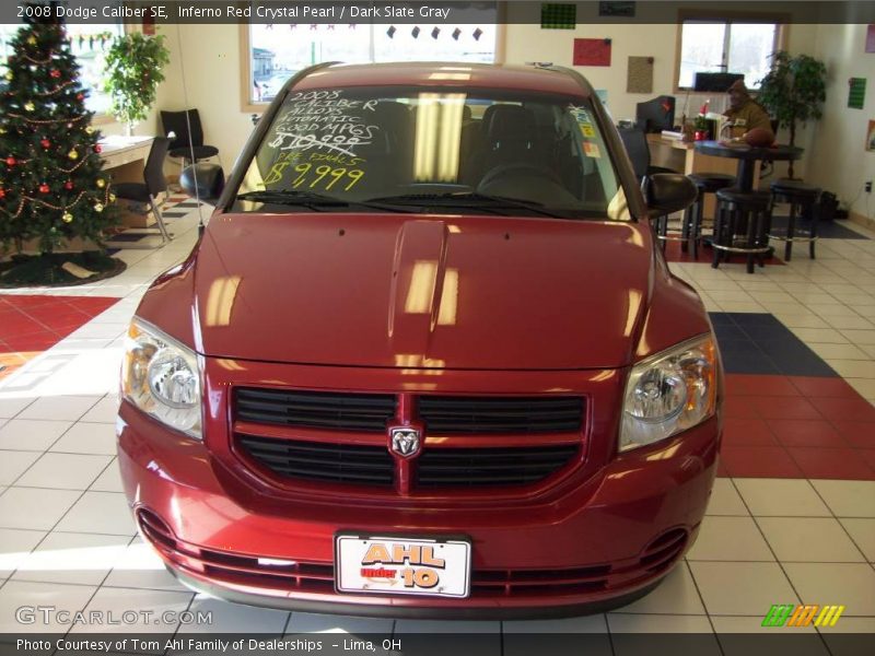 Inferno Red Crystal Pearl / Dark Slate Gray 2008 Dodge Caliber SE