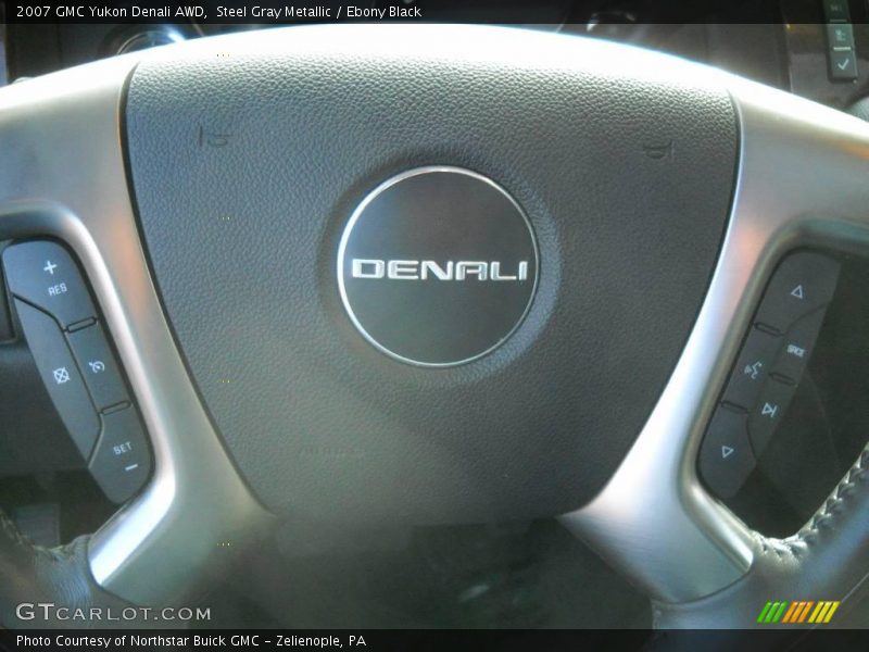 Steel Gray Metallic / Ebony Black 2007 GMC Yukon Denali AWD
