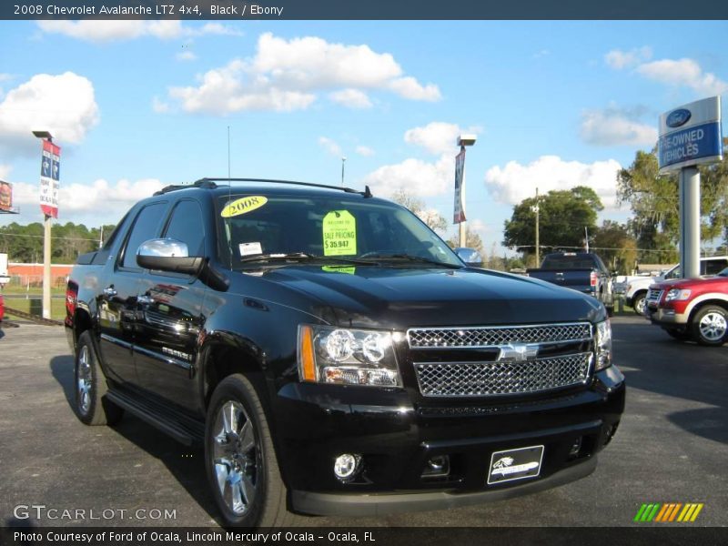Black / Ebony 2008 Chevrolet Avalanche LTZ 4x4