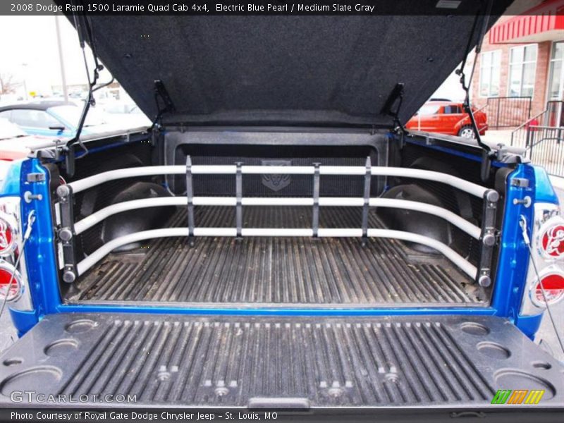 Electric Blue Pearl / Medium Slate Gray 2008 Dodge Ram 1500 Laramie Quad Cab 4x4