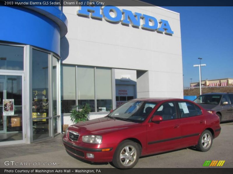 Chianti Red / Dark Gray 2003 Hyundai Elantra GLS Sedan