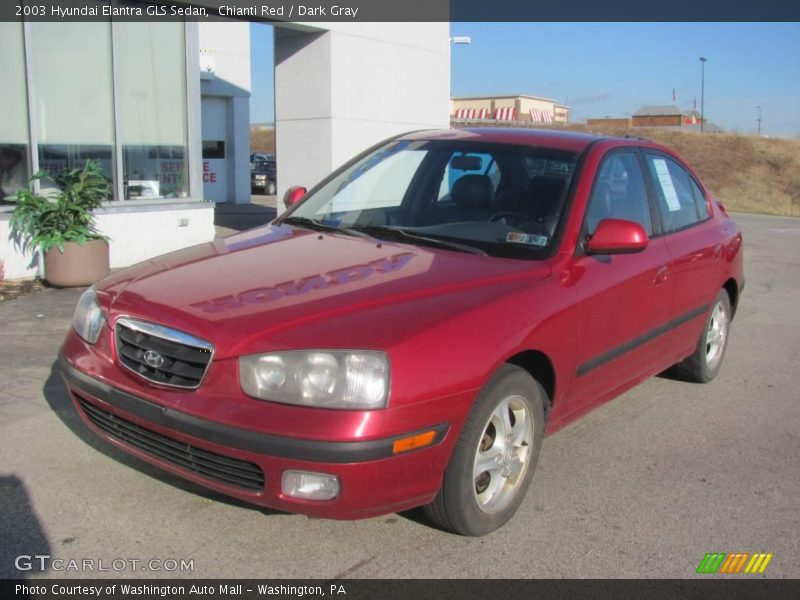Chianti Red / Dark Gray 2003 Hyundai Elantra GLS Sedan