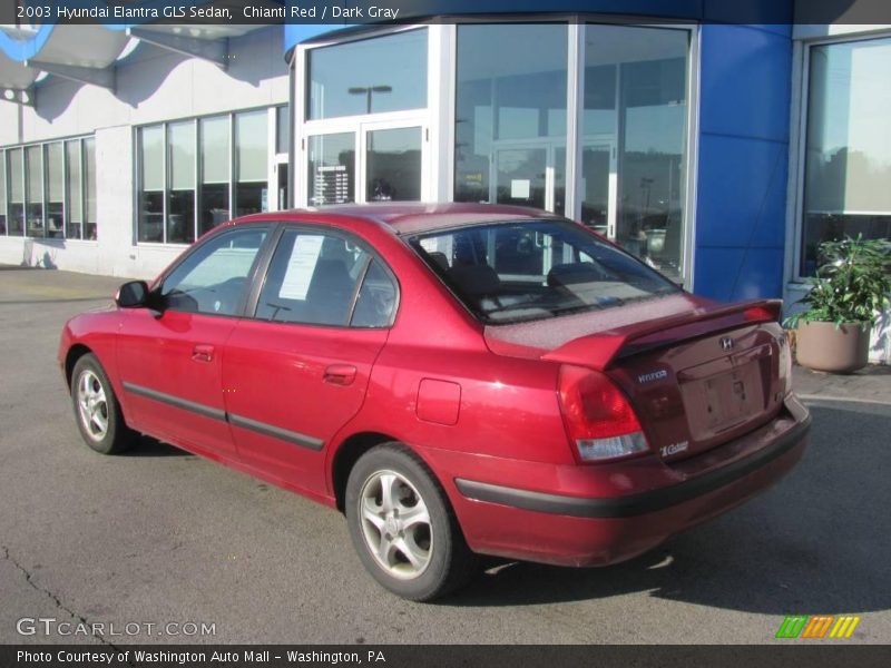 Chianti Red / Dark Gray 2003 Hyundai Elantra GLS Sedan