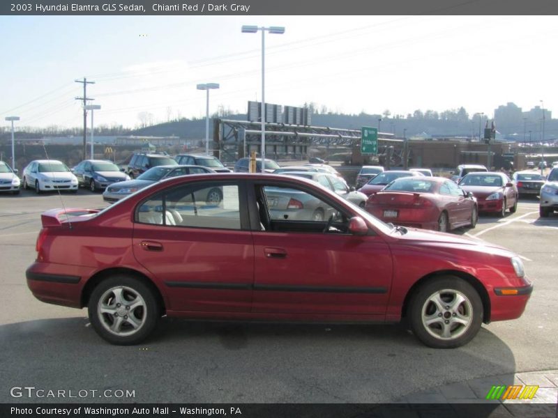 Chianti Red / Dark Gray 2003 Hyundai Elantra GLS Sedan