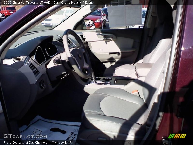 Dark Cherry Metallic / Ebony 2009 Chevrolet Traverse LT AWD