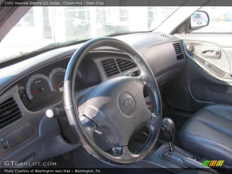 Chianti Red / Dark Gray 2003 Hyundai Elantra GLS Sedan