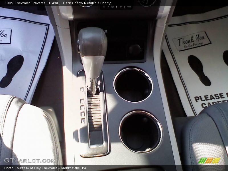 Dark Cherry Metallic / Ebony 2009 Chevrolet Traverse LT AWD