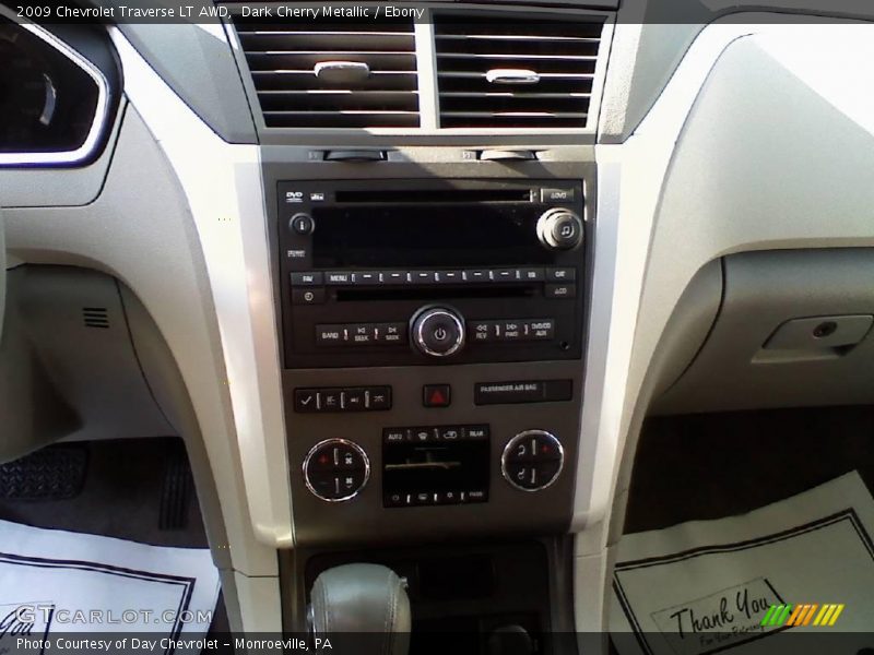 Dark Cherry Metallic / Ebony 2009 Chevrolet Traverse LT AWD