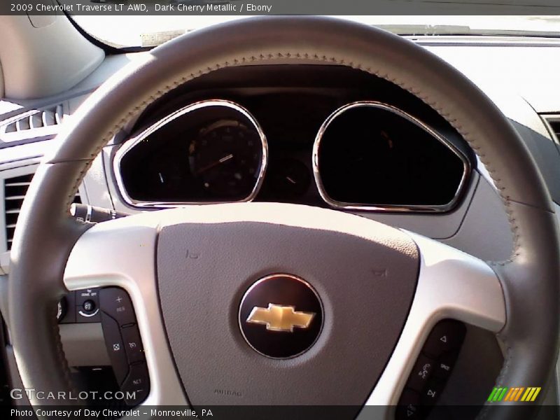 Dark Cherry Metallic / Ebony 2009 Chevrolet Traverse LT AWD