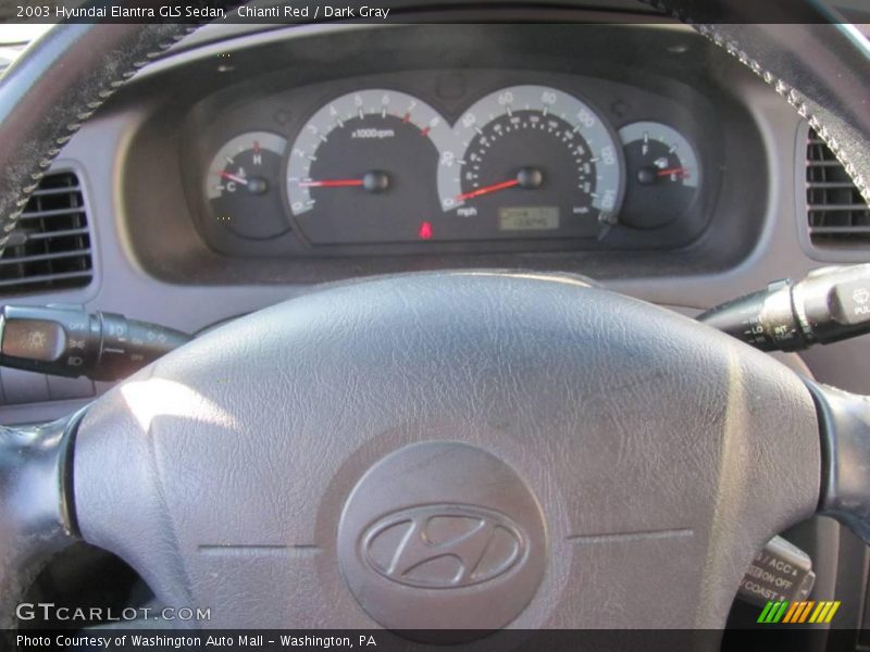 Chianti Red / Dark Gray 2003 Hyundai Elantra GLS Sedan