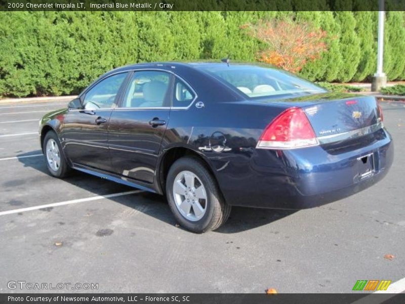 Imperial Blue Metallic / Gray 2009 Chevrolet Impala LT