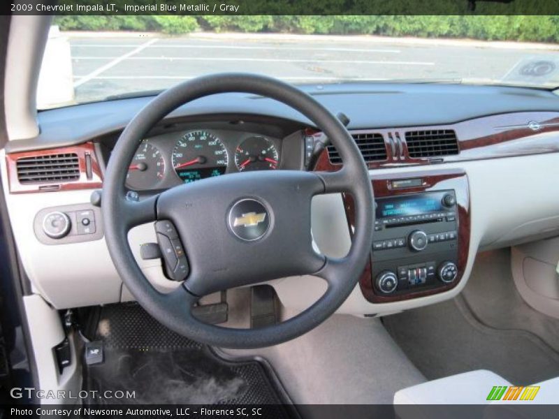 Imperial Blue Metallic / Gray 2009 Chevrolet Impala LT