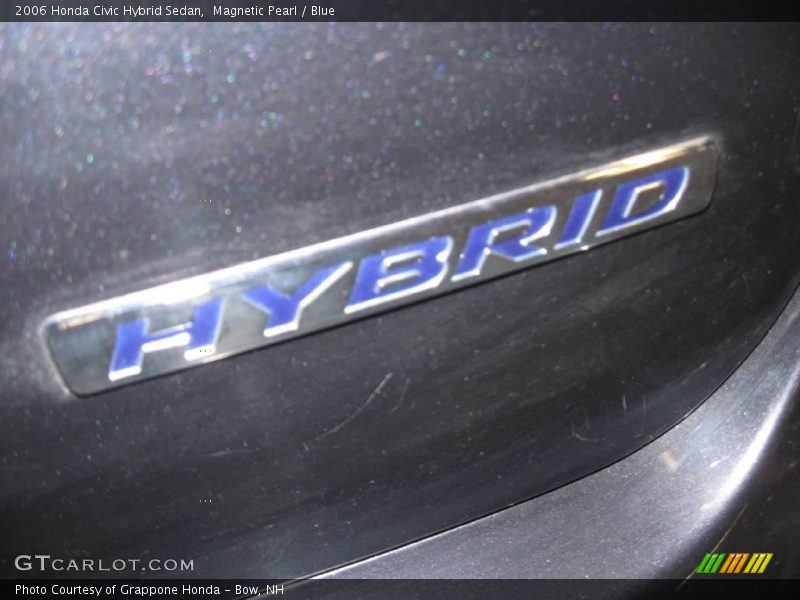 Magnetic Pearl / Blue 2006 Honda Civic Hybrid Sedan