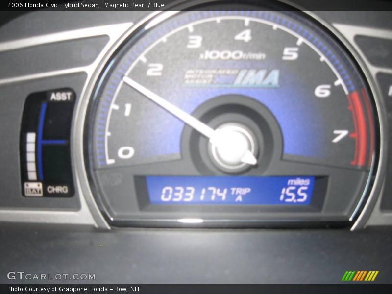 Magnetic Pearl / Blue 2006 Honda Civic Hybrid Sedan